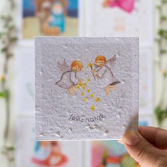 Cartão de Natal Plantável - Papel Semente 10x10cm - 10 unidades - loja online
