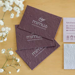 Imagem do Cartão de visitas plantável - Papel Semente - 9x5cm