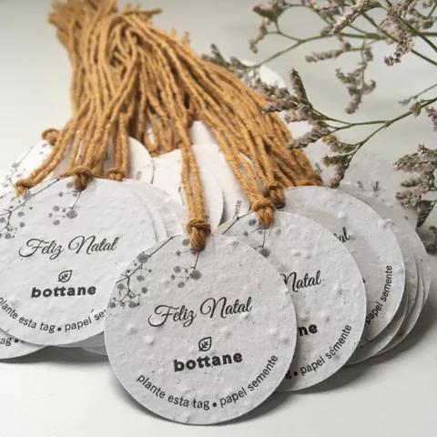 TAG REDONDA - 5,5 X 5,5cm PERSONALIZADA (100 unidades)