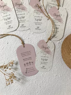 TAG PLANTÁVEL - PAPEL SEMENTE OVAL 5X9CM - PERSONALIZADA