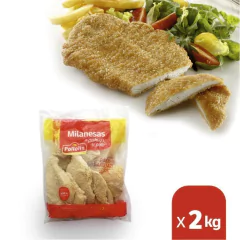 Milanesas de pechuga de pollo x 2 kg - comprar online