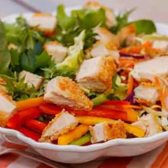 Receta de Pechuguitas en ensalada