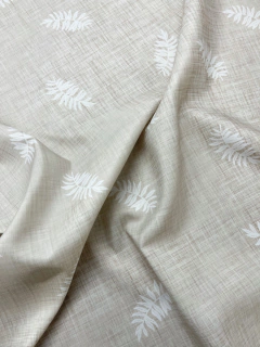 Gabardina Acrílica IMPERMEABLE - Lino y Ramita Beige
