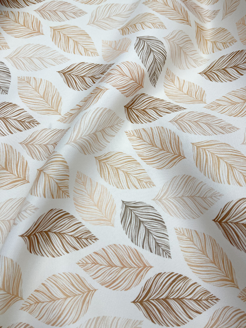 Gabardina Acrílica IMPERMEABLE - Hojitas Degrade Beige