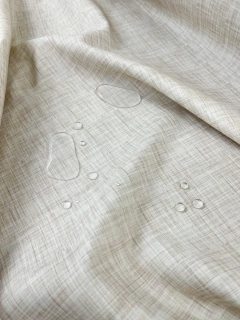 Gabardina Acrílica IMPERMEABLE - Lino Beige - comprar online