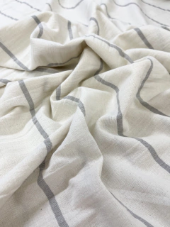 Tusor Liviano 1,45 Ancho - Raya Gris