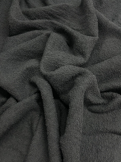 Toalla Doble Felpa - Gris Topo