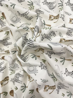 Gabardina Estampada - Animalitos Aquarela - comprar online