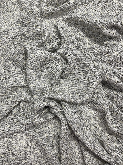 Tejido Texturado - Gris y Dorado - comprar online
