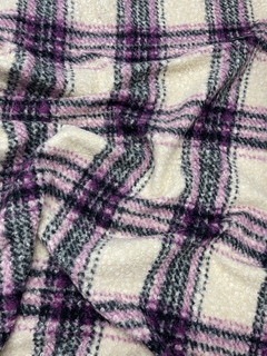 Paño Boucle - Escoces Lila - comprar online