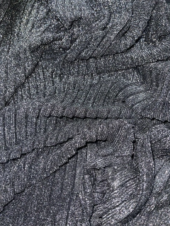 Lurex - Plisado Plateado
