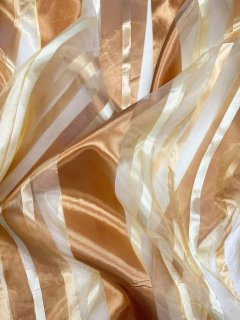 Voile 3 de ancho - Oro Rayado