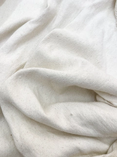 Manta Rústica 1,70 Ancho - Liso Off White