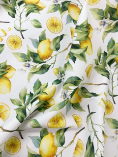 Gabardina Acrílica IMPERMEABLE - Limones - comprar online
