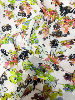 Gasa Estampada - Flores Verano
