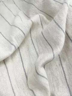 Manta Rústica 2 Ancho - Mini Raya Gris