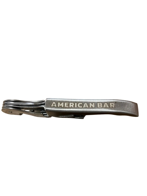 SACAROCHO 2 TIEMPOS DE ACERO GRABADO "AMERICAN BAR" - comprar online