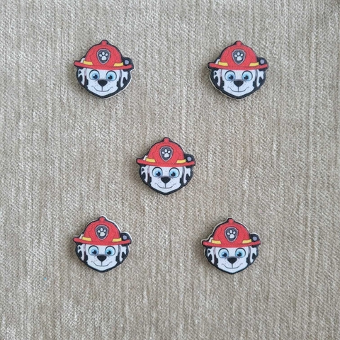 ADESIVO EVA . PREMIUM PATRULHA CANINA VERMELHO C/20