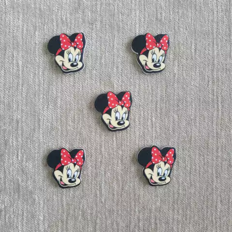 ADESIVO EVA . PREMIUM MINNIE LAÇO VERMELHO C/20