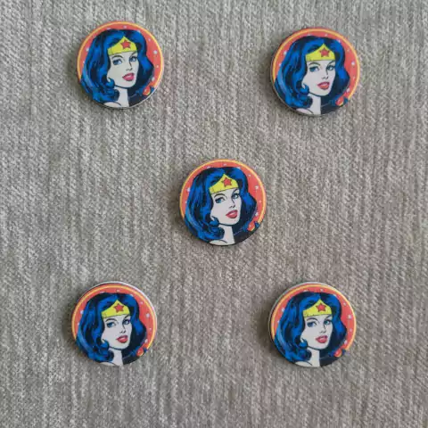 ADESIVO EVA . PREMIUM LOGO MULHER MARAVILHA C/20