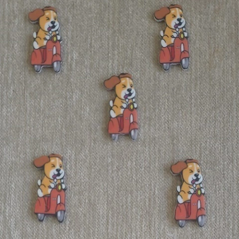 ADESIVO EVA . PREMIUM DOG MOTOQUEIRO C/20