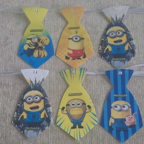 GRAVATA SIMPLES CETIM MINIONS C/20 (FD)
