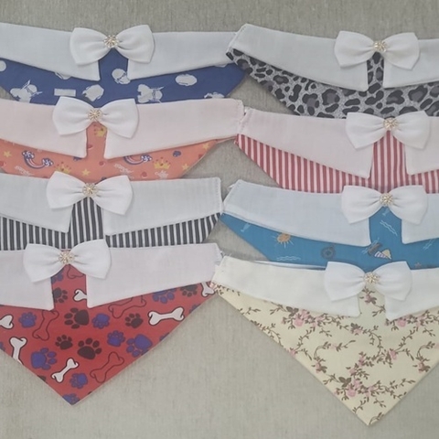 BANDANA SORTIDA MACHO/FÊMEA TECIDO C/8 (RO)