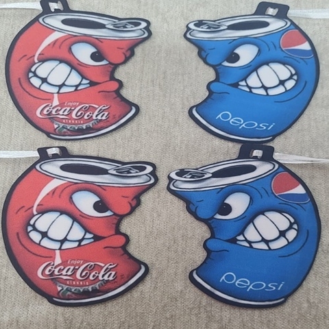 KIT GRAVATA CETIM PEPSI/COCA C/15 (FD)