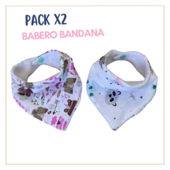 Babero Bandana - Pack x2 - Rosa Carpita - comprar online
