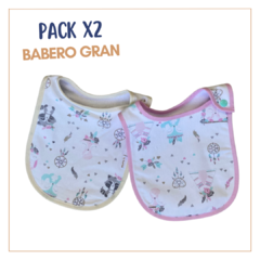 Babero para Bebe modelo: Gran - Pack x2 - Pink - comprar online