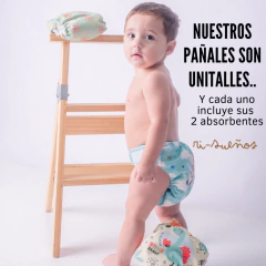 PROMO PACK x5 PAÑALES ECOLOGICOS + 10 Absorbentes - comprar online