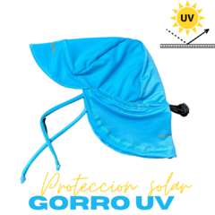 Gorrito con filtro UV - Modelo legionario - Celeste