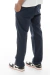 calça reta modelo chino em azul marinho