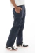 calça reta modelo chino em azul marinho