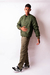 jaqueta militar utilitária liner m-65 nylon ripstop verde
