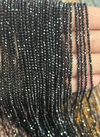 Fio 2mm lapidado turmalina negra