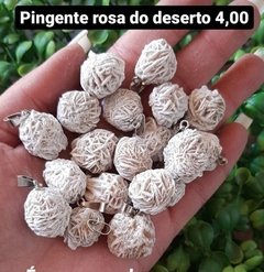 Pingente Rosa do deserto dourado