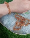 Pulseira cascalho cornalina