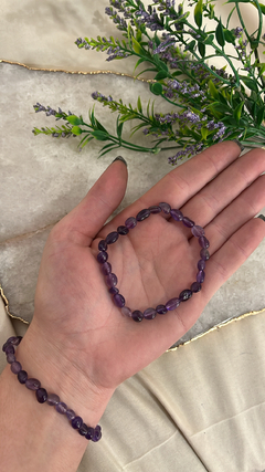 Pulseira rolada ametista