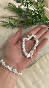 Pulseira cascalho howlita