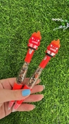 Caneta raiva divertidamente cornalina com led