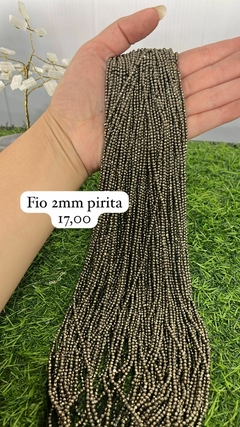 Fio esfera 2mm pirita