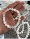 Pulseira esfera Selenita 8 mm
