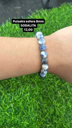 pulseira esfera sodalita