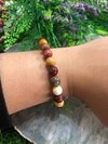 pulseira esfera de mokaita