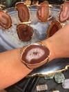 Bracelete chapa de Ágata marrom (a peça será de nossa escolha)