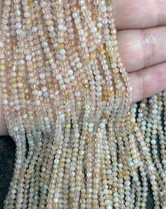 Fio 2mm lapidado citrino queimado