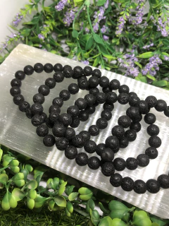 Pulseira esfera lava vulcanica(aromaterapia)