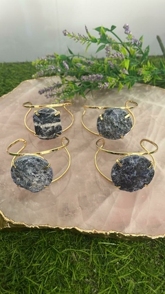 Bracelete pedra bruta sodalita