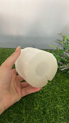 Torre selenita para luminária 15cm - comprar online